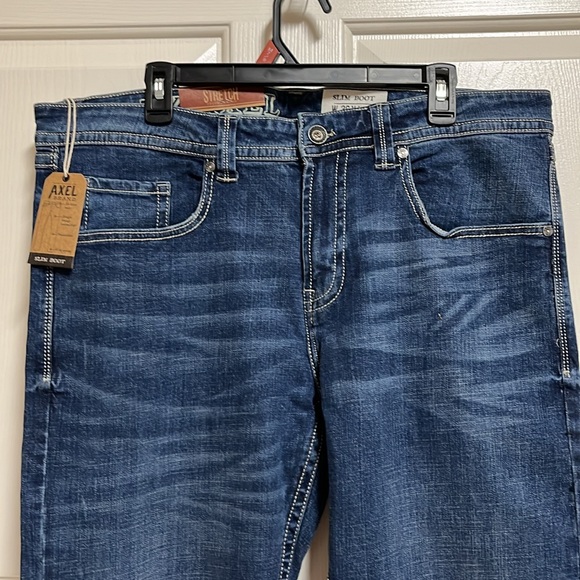 Axle Jeans Men’s Slim Boot Cut Size 36x32 NWT - Picture 2 of 8